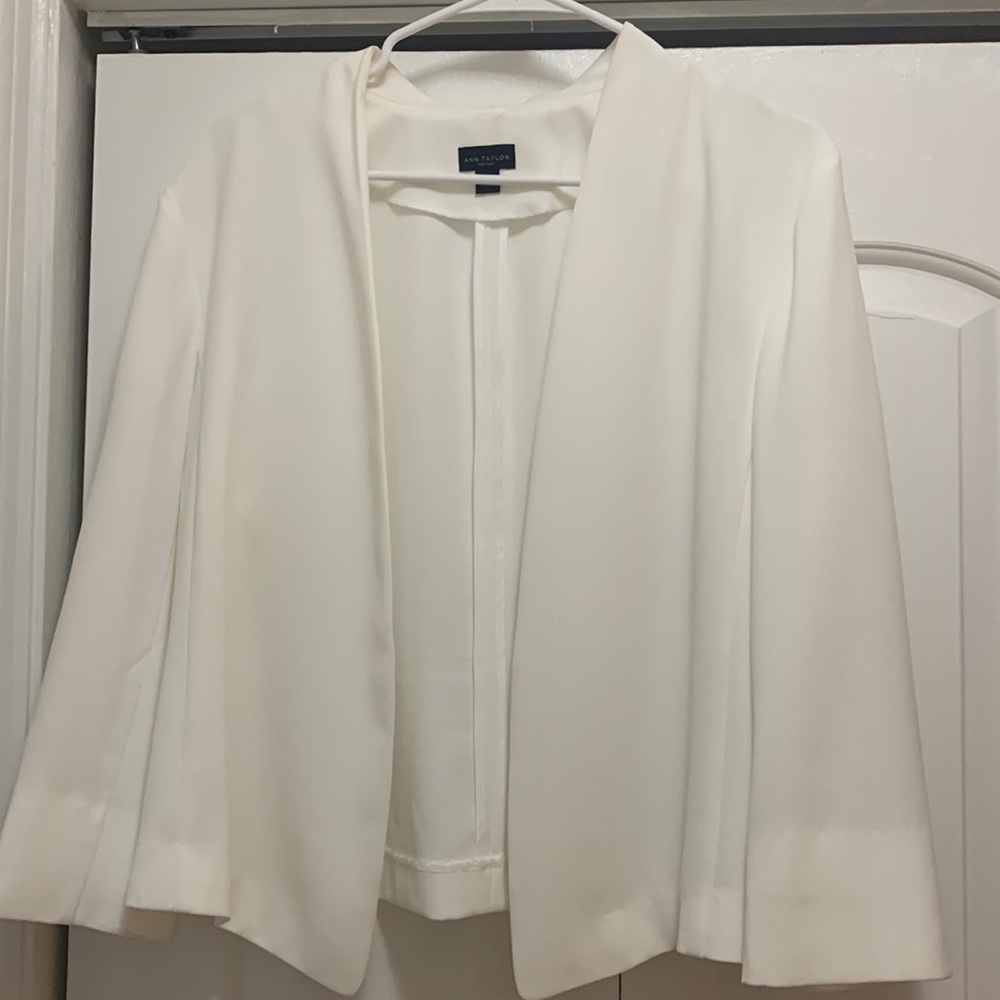 Ann Taylor White Blazer